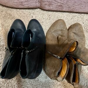 UGG Black Ankle Boots & Lucky Brand Boots